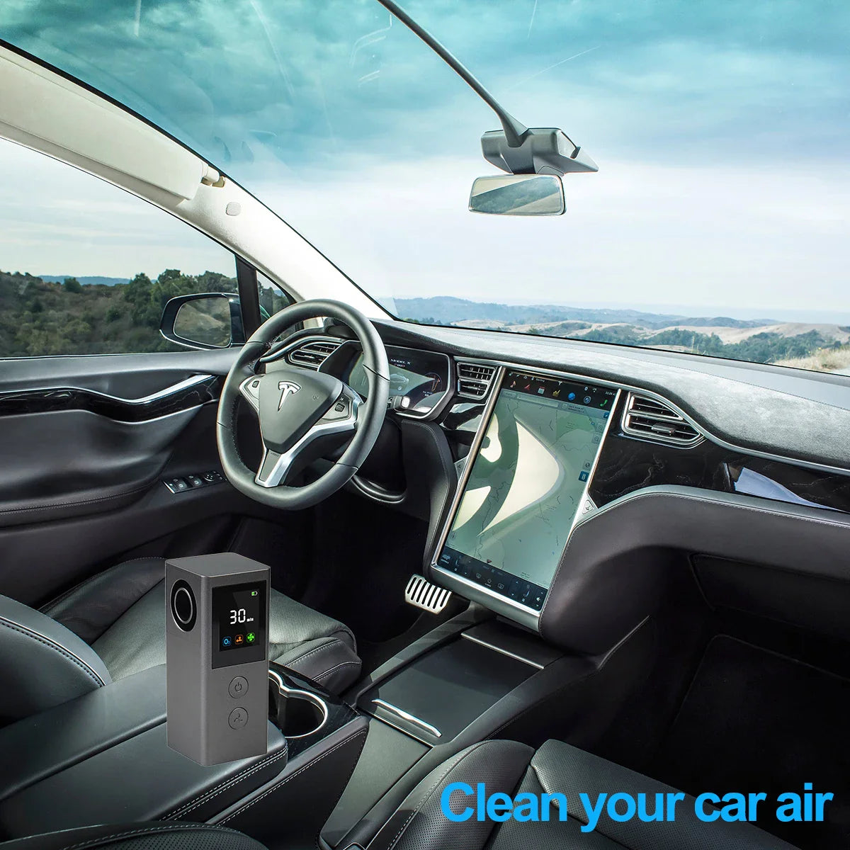 HKM-930003 Portable Mini Ozone Generator for Air Purification in Cars, Cabinets, and Refrigerators