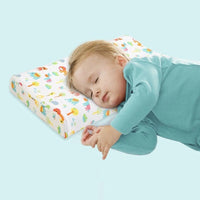 HKM-930131 Children's Natural Latex Pillow with Cotton and Velvet Covers - Ergonomic Support for Neck Curve, Available in Small, Medium, Large