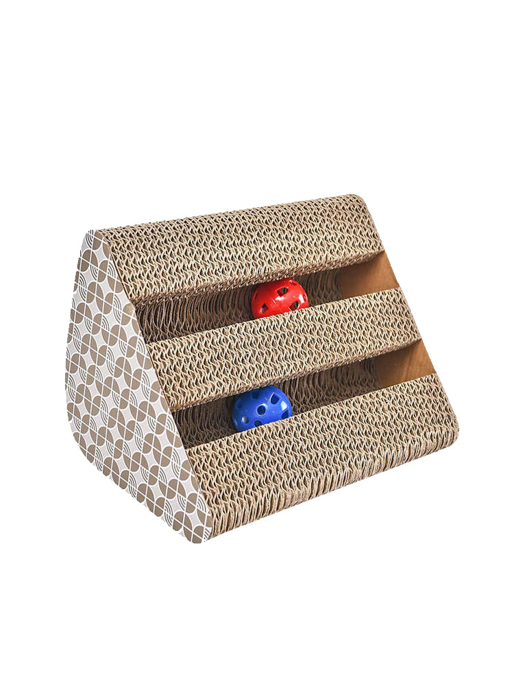 HKM-9301565 Multifunctional Corrugated Paper Cat Scratcher - Arch Bridge, S-Shaped, Wave-Shaped Styles Available