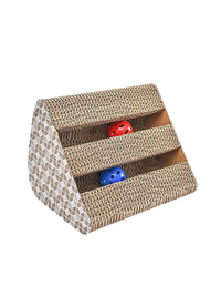 HKM-9301565 Multifunctional Corrugated Paper Cat Scratcher - Arch Bridge, S-Shaped, Wave-Shaped Styles Available