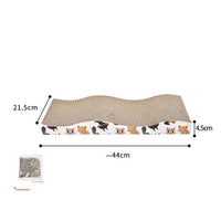 HKM-9301565 Multifunctional Corrugated Paper Cat Scratcher - Arch Bridge, S-Shaped, Wave-Shaped Styles Available
