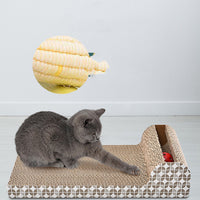 HKM-9301565 Multifunctional Corrugated Paper Cat Scratcher - Arch Bridge, S-Shaped, Wave-Shaped Styles Available