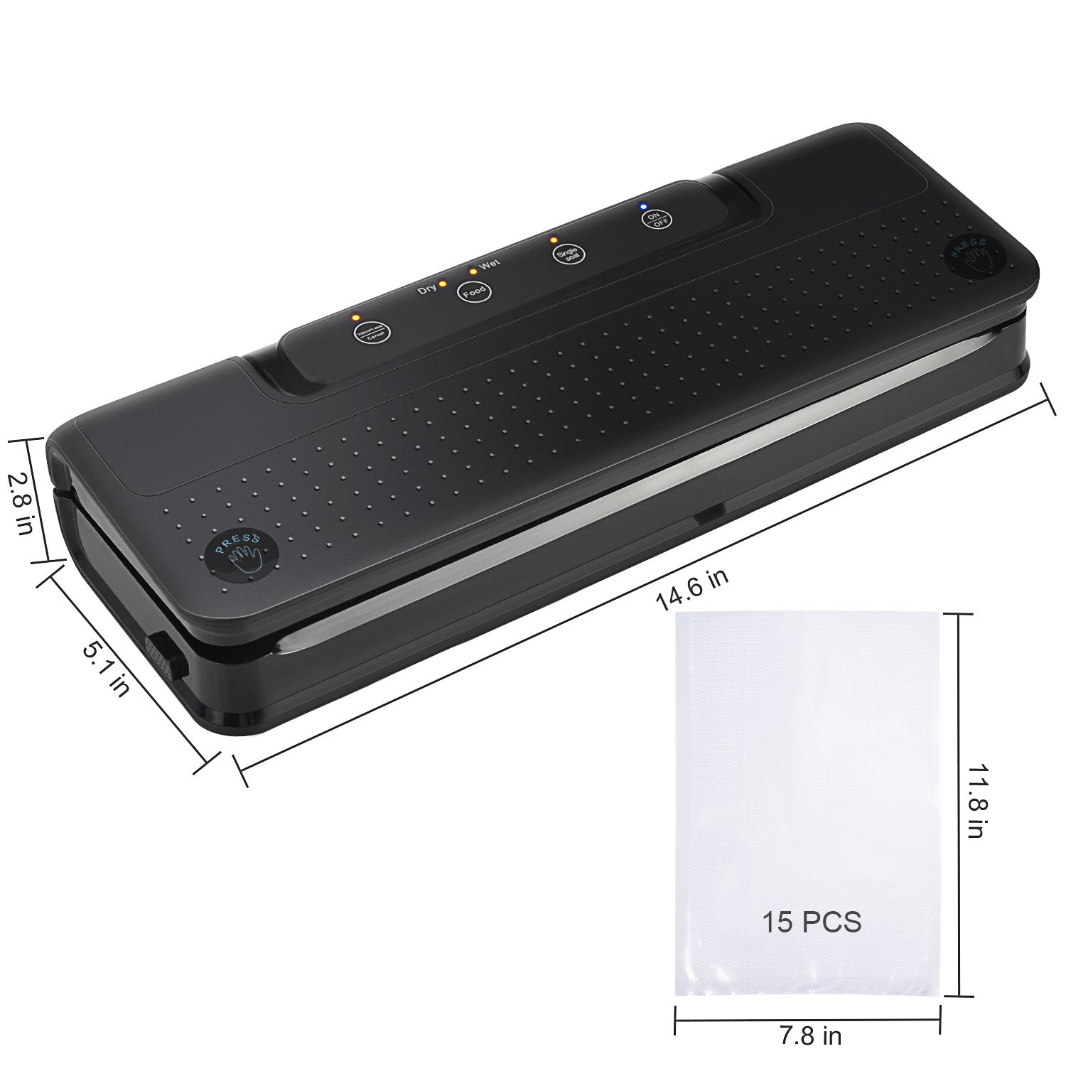 HKM-930323 Vacuum Sealing Machine for Food Preservation and Storage