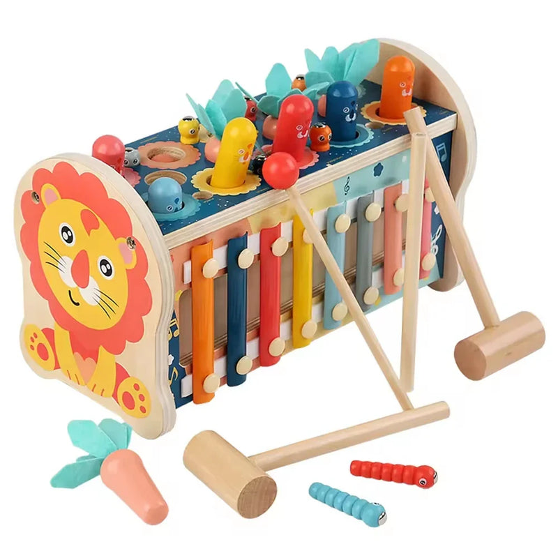 HKM-930387 Wooden Multifunctional Musical Instrument for Children's Sensory Learning and Development