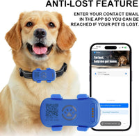 HKM-9304637 Real-Time Pet GPS Tracker with Geofence, Activity Monitoring, Waterproof Design, and Sound & Light Alerts