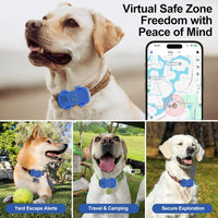 HKM-9304637 Real-Time Pet GPS Tracker with Geofence, Activity Monitoring, Waterproof Design, and Sound & Light Alerts