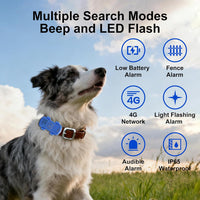 HKM-9304637 Real-Time Pet GPS Tracker with Geofence, Activity Monitoring, Waterproof Design, and Sound & Light Alerts