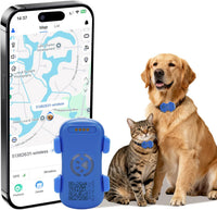 HKM-9304637 Real-Time Pet GPS Tracker with Geofence, Activity Monitoring, Waterproof Design, and Sound & Light Alerts