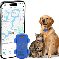 HKM-9304637 Real-Time Pet GPS Tracker with Geofence, Activity Monitoring, Waterproof Design, and Sound & Light Alerts