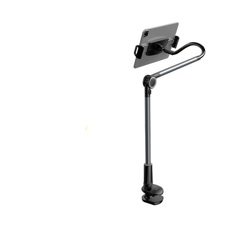 HKM-930515 Long Arm Bedside Phone Stand - Adjustable Lazy Bracket for Desk Use in Space Gray or Silver