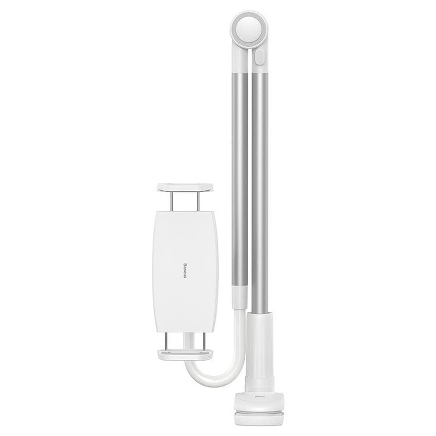 HKM-930515 Long Arm Bedside Phone Stand - Adjustable Lazy Bracket for Desk Use in Space Gray or Silver