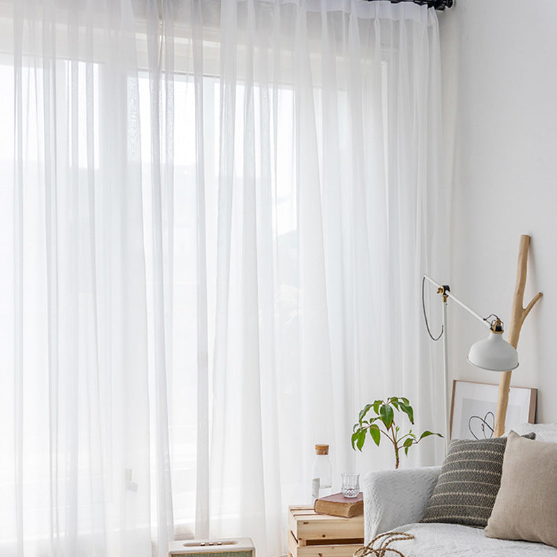 HKM-930515 Modern Light-Permeable Polyester Partition Screens for Living Room and Balcony Windows