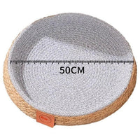 HKM-9305405 Comfortable Rattan Cat Nest Bed - Breathable & Cozy for Your Feline Friend