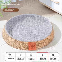 HKM-9305405 Comfortable Rattan Cat Nest Bed - Breathable & Cozy for Your Feline Friend