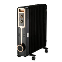HKM-930579 Electric Oil Radiator Heater with Adjustable Thermostat and Safety Features for Home Use