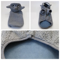 HKM-9306941 Fleece-Lined Gray Shark Hooded Sweater for Dogs and Cats - Warm and Trendy Pet Clothes