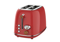 HKM-930707 Retro Stainless Steel 2-Slice Toaster with Auto Pop-Up Function for Home Use