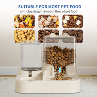 HKM-9307197 Automatic Transparent Pet Food and Water Dispenser for Easy Travel and Hassle-Free Feeding