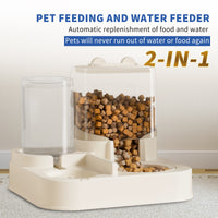 HKM-9307197 Automatic Transparent Pet Food and Water Dispenser for Easy Travel and Hassle-Free Feeding