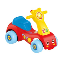 HKM-930771 Cartoon Baby Music Ride-On Car with Free Wheel Function for Kids 0-4 Years
