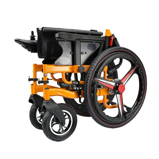 HKM-930835 250W Dual Brush Motor Portable Foldable Electric Wheelchair for Disabled Individuals