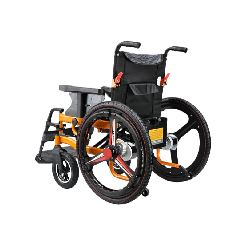 HKM-930835 250W Dual Brush Motor Portable Foldable Electric Wheelchair for Disabled Individuals