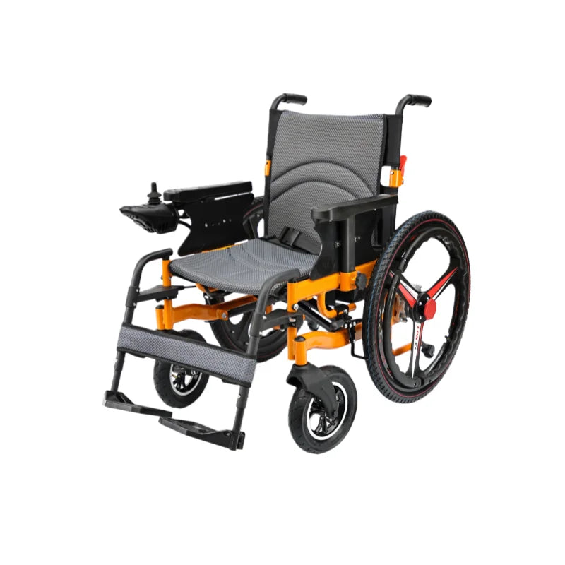 HKM-930835 250W Dual Brush Motor Portable Foldable Electric Wheelchair for Disabled Individuals