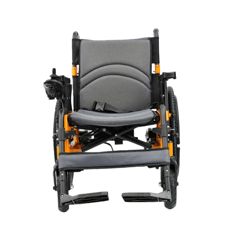 HKM-930835 250W Dual Brush Motor Portable Foldable Electric Wheelchair for Disabled Individuals