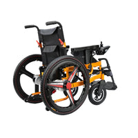 HKM-930835 250W Dual Brush Motor Portable Foldable Electric Wheelchair for Disabled Individuals