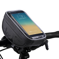 HKM-930835 Touch Screen Bicycle Handlebar Bag with Waterproof Zipper - Fits Mobile Phones Up to 6.0 inches