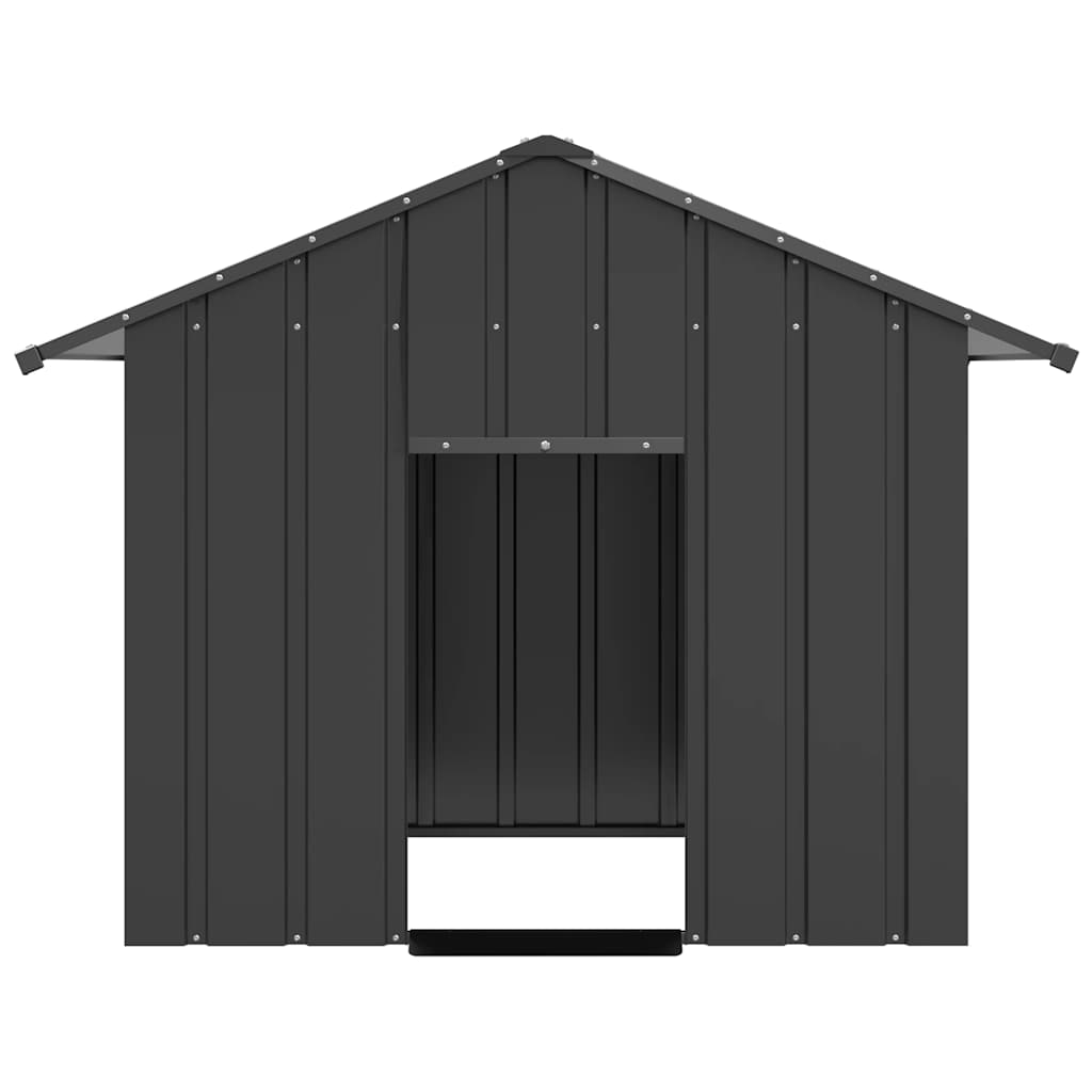 HKM-9311165 Galvanized Steel Doghouse with Roof - Anthracite, Various Sizes Available