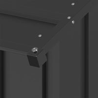 HKM-9311165 Galvanized Steel Doghouse with Roof - Anthracite, Various Sizes Available