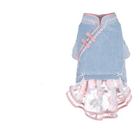 HKM-9311293 Chic High Waist Bow Skirt for Cats - Republic of China Style Dress