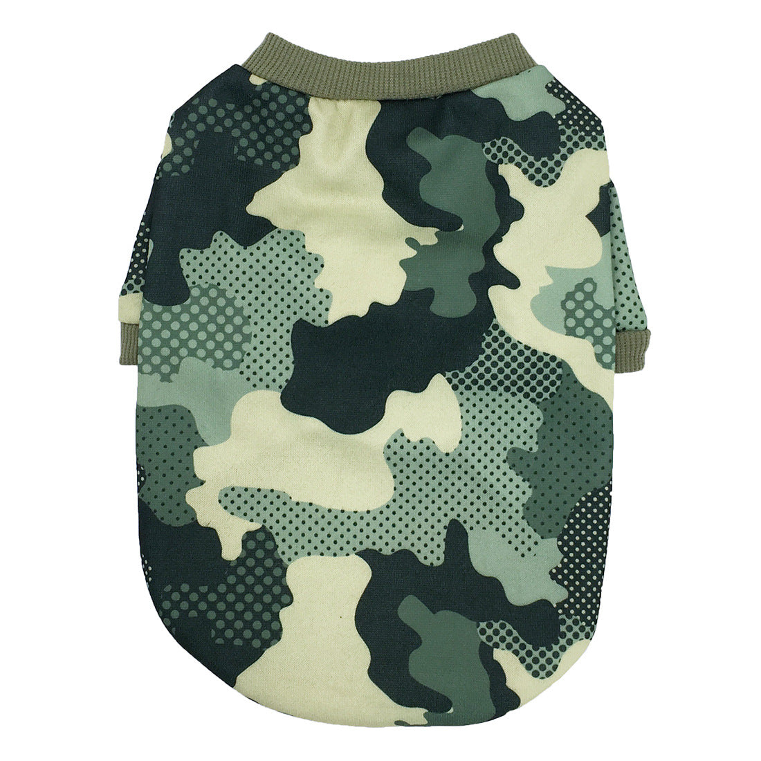 HKM-9312189 Camouflage Fleece Sweater for Dogs in Army Green, Black, and Tide Green, Various Sizes Available