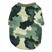 HKM-9312189 Camouflage Fleece Sweater for Dogs in Army Green, Black, and Tide Green, Various Sizes Available