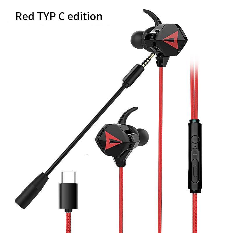 HKM-931283 Wired 35mm Type-C & 3.5mm In-Ear Headphones with Microphone for Music and Gaming