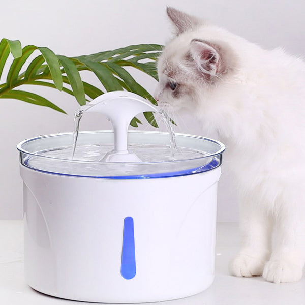HKM-9312957 Automatic Pet Drinking Fountain with LED Indicator and High-Efficiency Filter System for Cats and Dogs, 2.5L Capacity