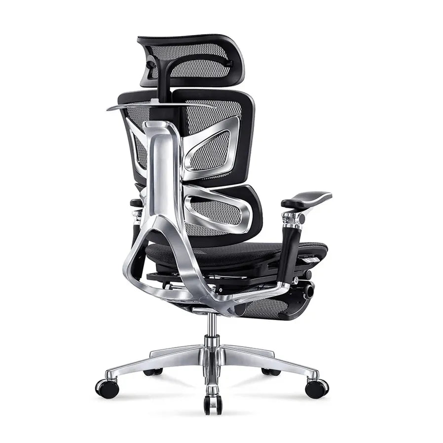 HKM-931411 Ergonomic High Back Mesh Office Chair with Adjustable 7D Armrests and Contemporary Design