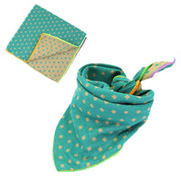 HKM-9314493 Plaid Double-Sided Cotton Pet Scarf - Fashionable and Versatile Design for Your Pet