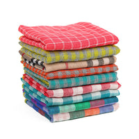 HKM-9314493 Plaid Double-Sided Cotton Pet Scarf - Fashionable and Versatile Design for Your Pet