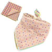 HKM-9314493 Plaid Double-Sided Cotton Pet Scarf - Fashionable and Versatile Design for Your Pet