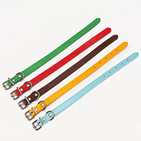 HKM-9314877 PU Dog Collar - Size S 1.0*30, Size M 1.5*30, Durable and Comfortable Design