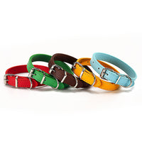 HKM-9314877 PU Dog Collar - Size S 1.0*30, Size M 1.5*30, Durable and Comfortable Design