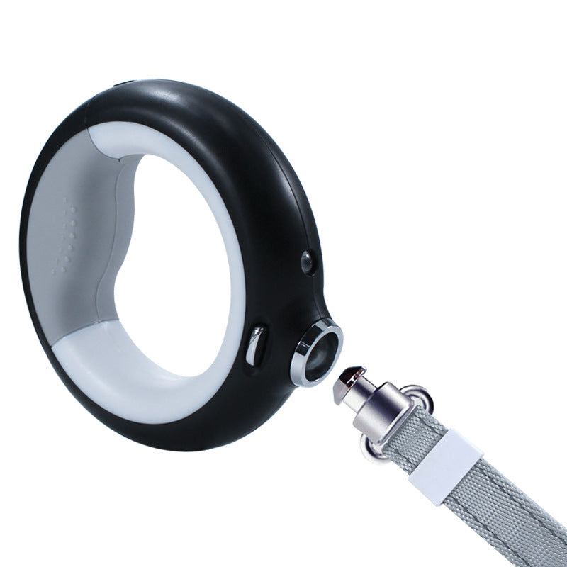 HKM-9316669 Luminous Automatic Telescopic Dog Leash with Adjustable Length and Rechargeable Lithium Battery