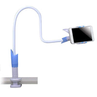 HKM-931667 Adjustable Mobile Phone Stand with Rechargeable Base, Aluminum Magnesium Alloy & Silicone, Clamping Width 48-100mm, Compatible with 3.5-6.3 Inch Phones