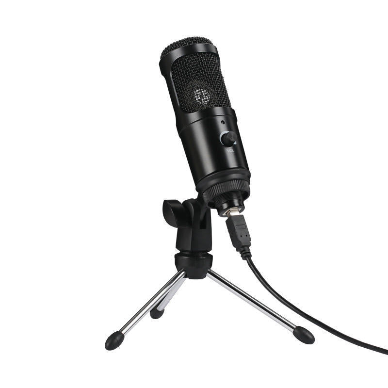 HKM-931667 Condenser Microphone with Desktop Stand for Home and Computer Recording