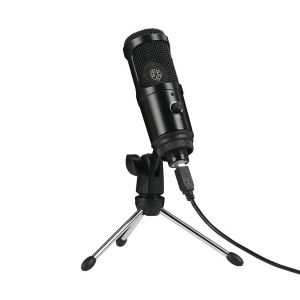 HKM-931667 Condenser Microphone with Desktop Stand for Home and Computer Recording