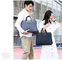 HKM-931667 Professional Waterproof Laptop Briefcase for Business Men, Customizable Logo, Polyester Material