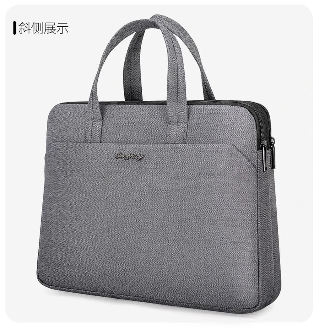 HKM-931667 Professional Waterproof Laptop Briefcase for Business Men, Customizable Logo, Polyester Material