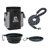 HKM-9319101 Pet Training Set with Hand Holding Rope, Dog Bowl, and Versatile Training Bag in Various Colors